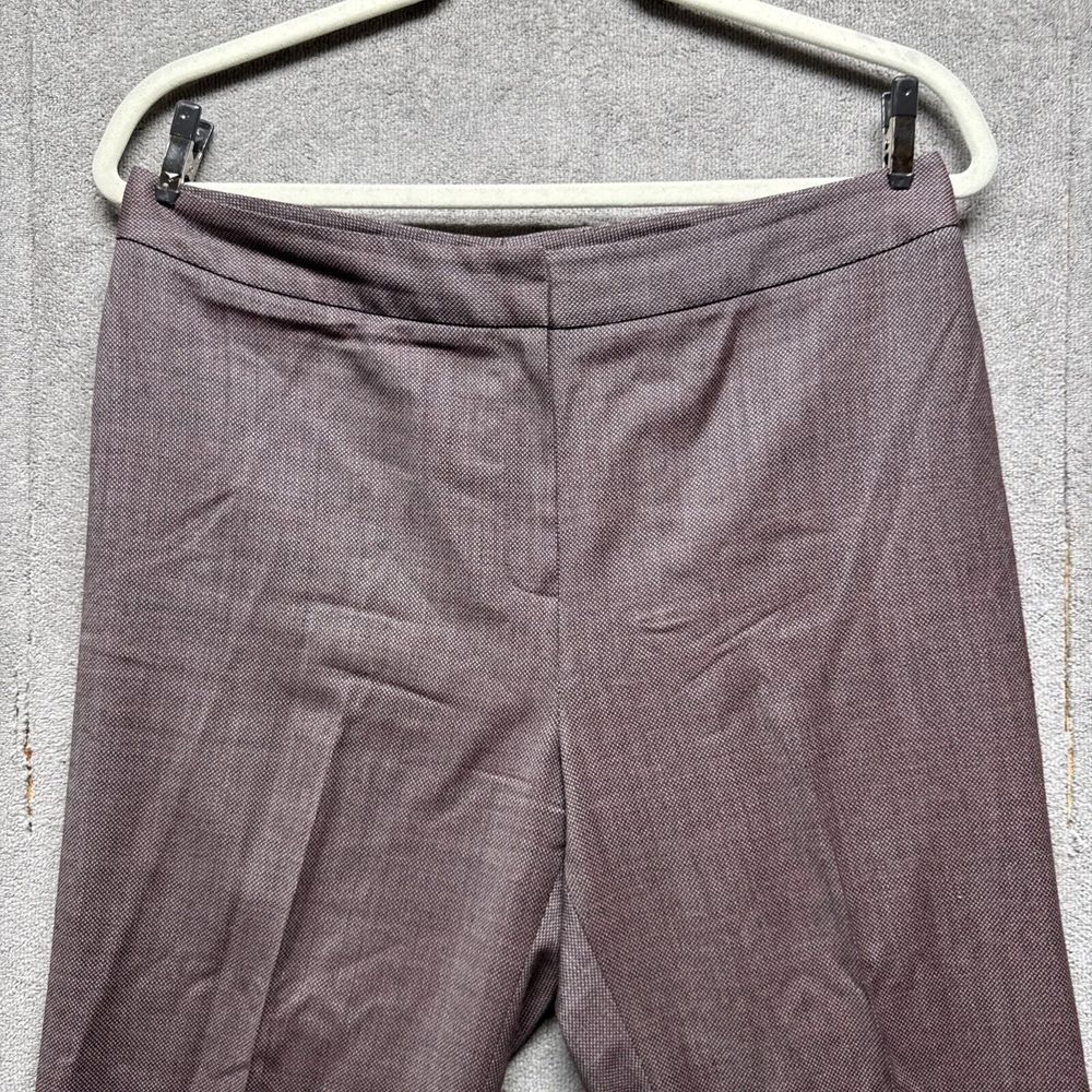 Lafayette 148 New York Pants Womens 10 Brown Menswear Inspired Tailor Trousers‎ - Picture 2 of 9